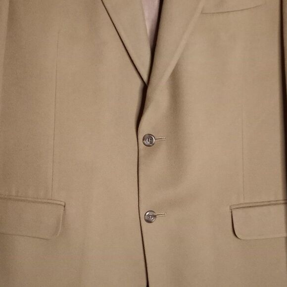Jos. A. Bank Men's Cashmere Tan Fully Lined Single Breast Blazer Sportscoat 43L - Picture 5 of 11